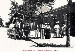 CASSAIGNE - DEPART DU COURRIER - 1916